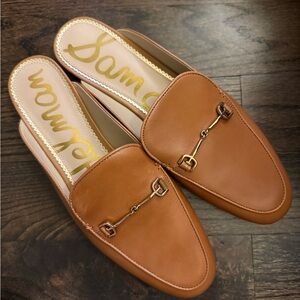 New- Sam Edelman Linnie Bit Mule Cognac Shoes Women Size 10 orig $150